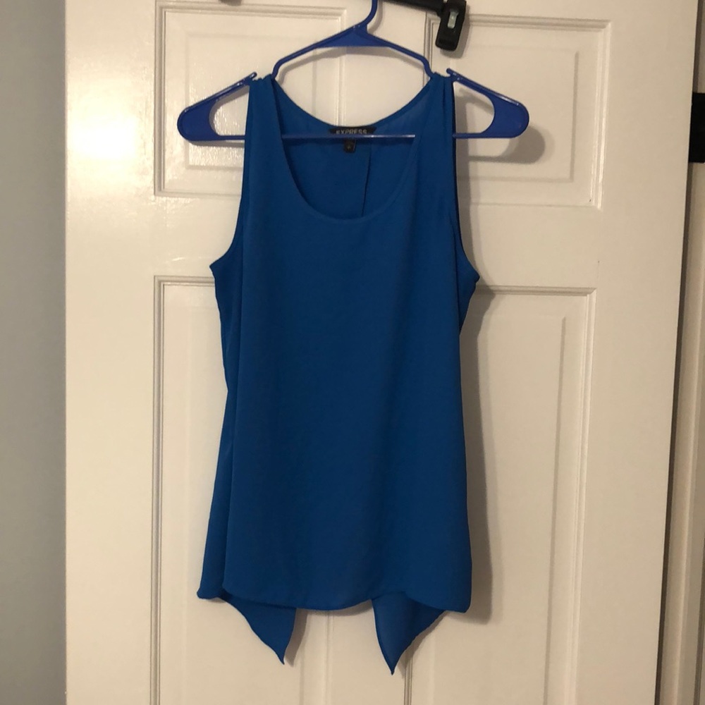 Express Sleeveless Top With Open Split Back S - image 1